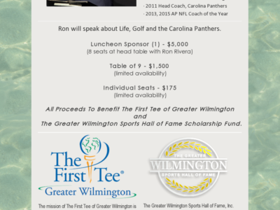 Ron Rivera Supports The First Tee of Greater Wilmington